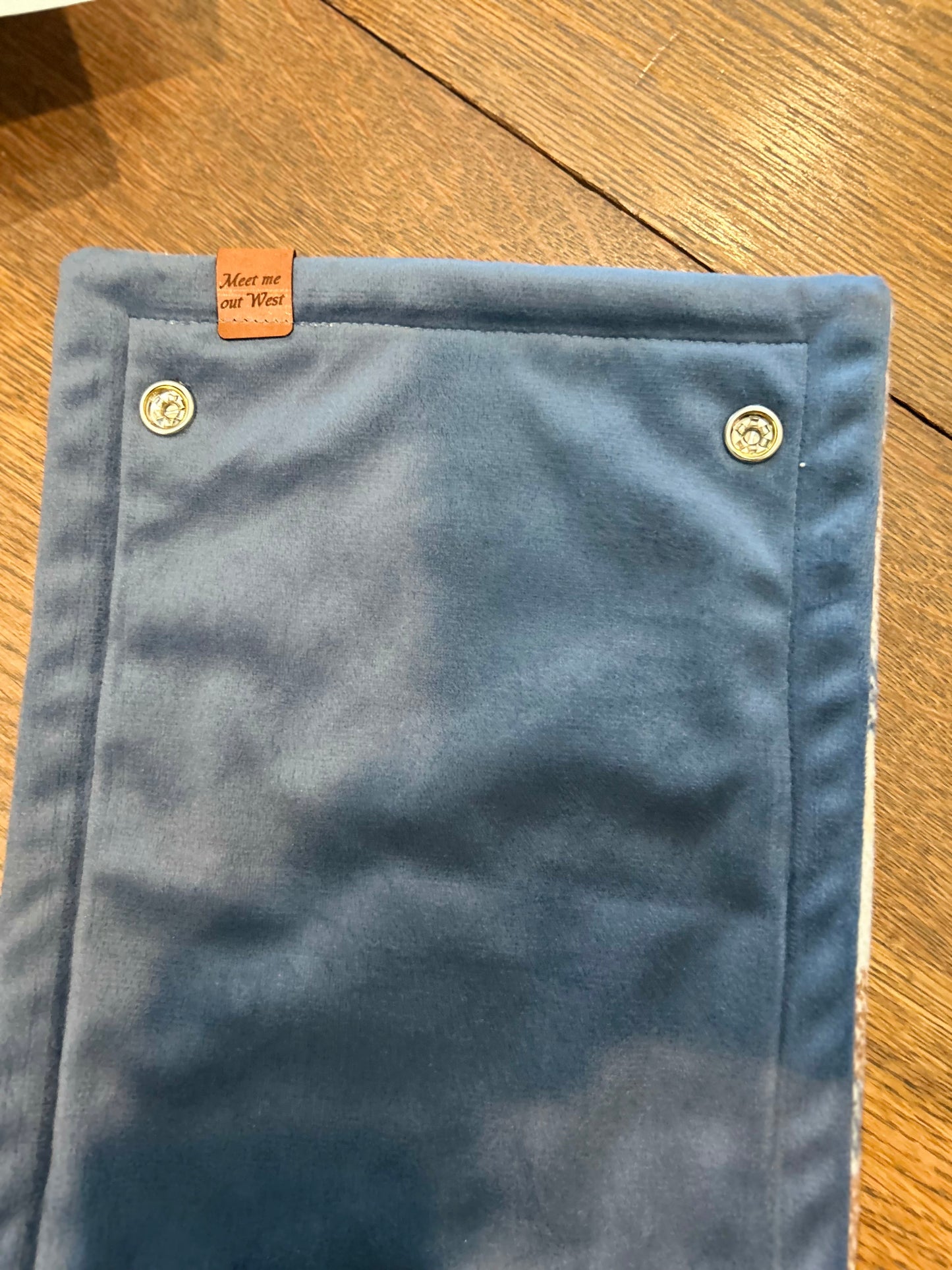 The Gauge: Coco with blue micro-fleece