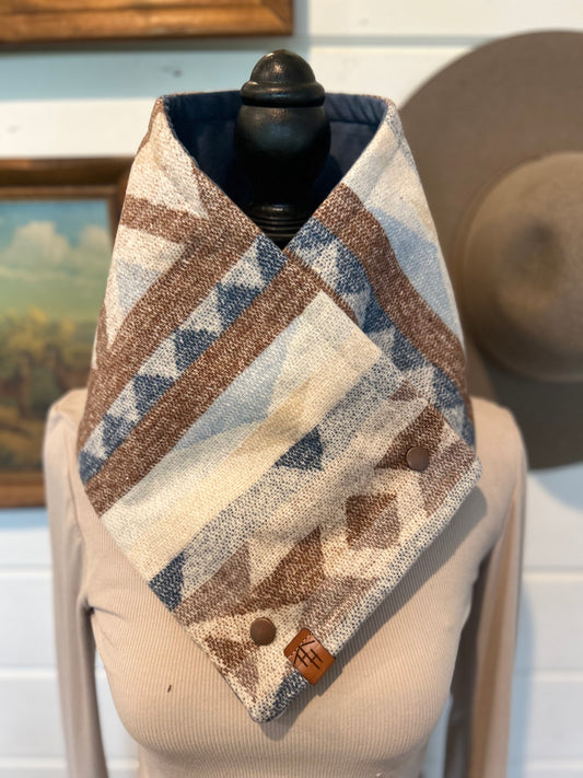 The Gauge: Coco with blue micro-fleece